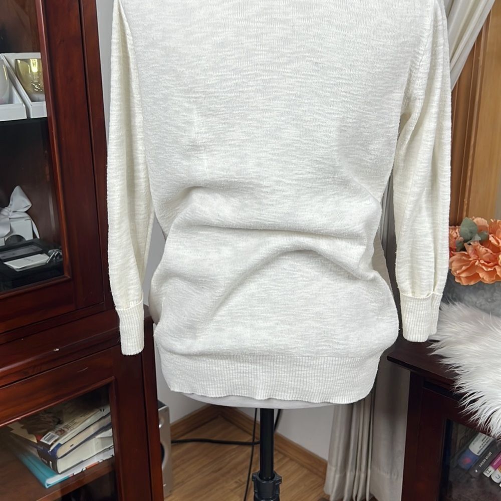 Madewell White Cotton Button Down Cardigan - Picture 8 of 8